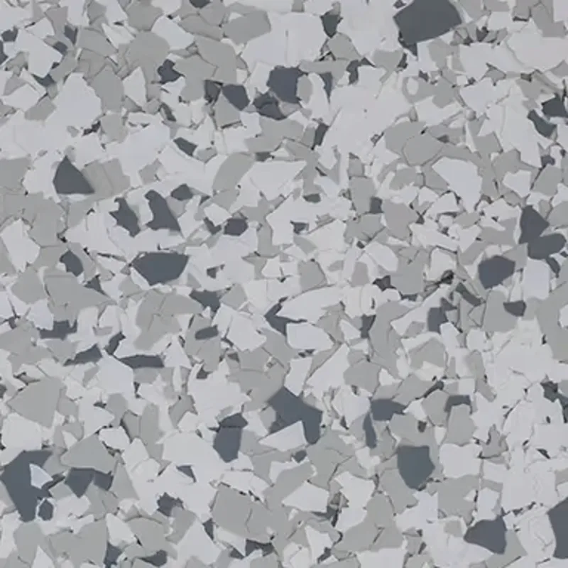 Gravel epoxy flake blend offered by Titan Garage Floors