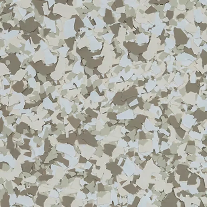 Khaki epoxy flake blend offered by Titan Garage Floors